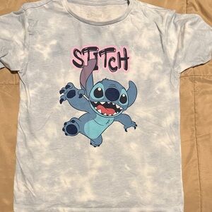 Stitch Kids T-Shirt - Blue and White